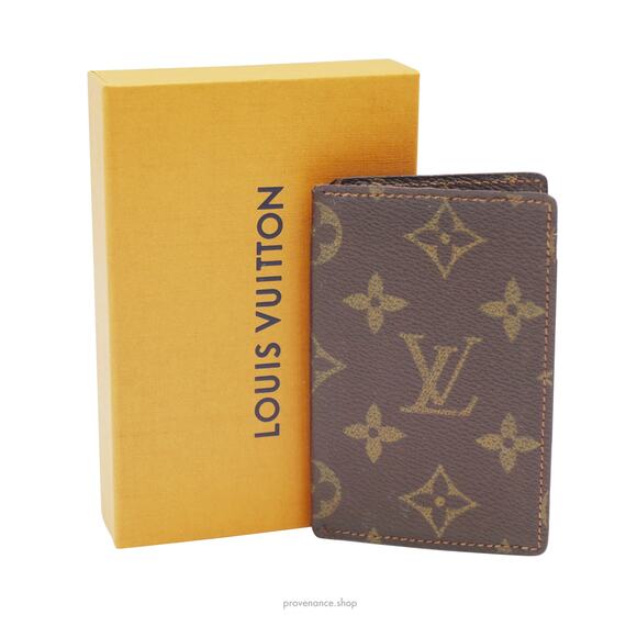 🔴 Louis Vuitton Pocket Organizer Card Wallet - Monogram - Picture 1 of 7